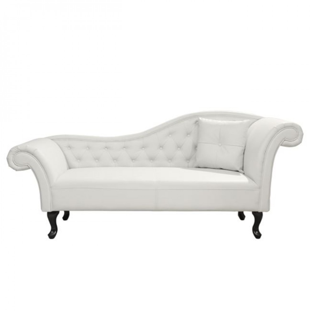 Ανακλινδρο T.chesterfield Niovi Hm3008.02 Pu Λευκο Δεξι Μπρατσο 190X61X84Yεκ.