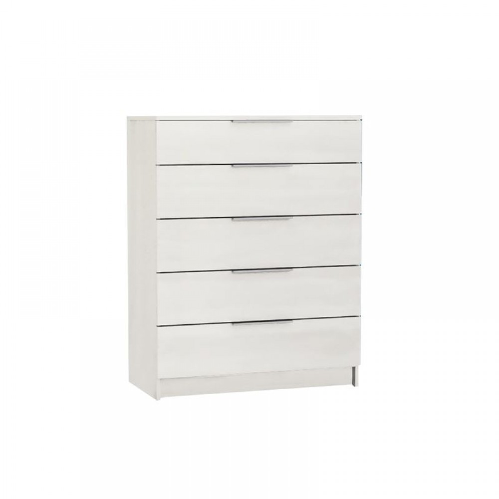 Drawer Συρταριέρα 5-Σ 80X40X105Cm Άσπρη Ε758,3	